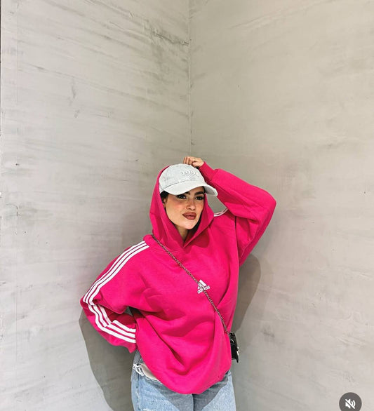 Oversized printed hoodie ( Adidas )