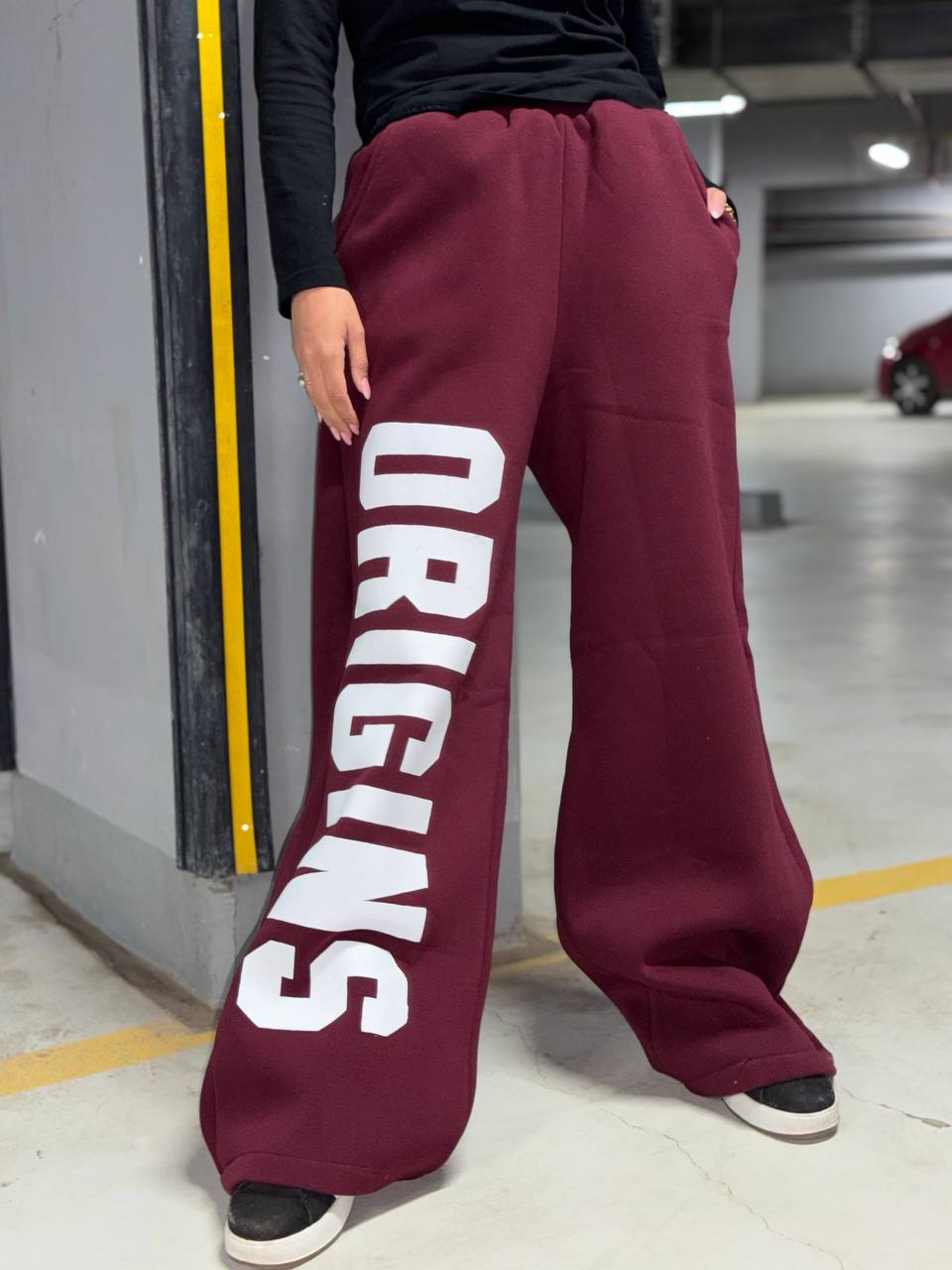 Printed oversized sweatpants