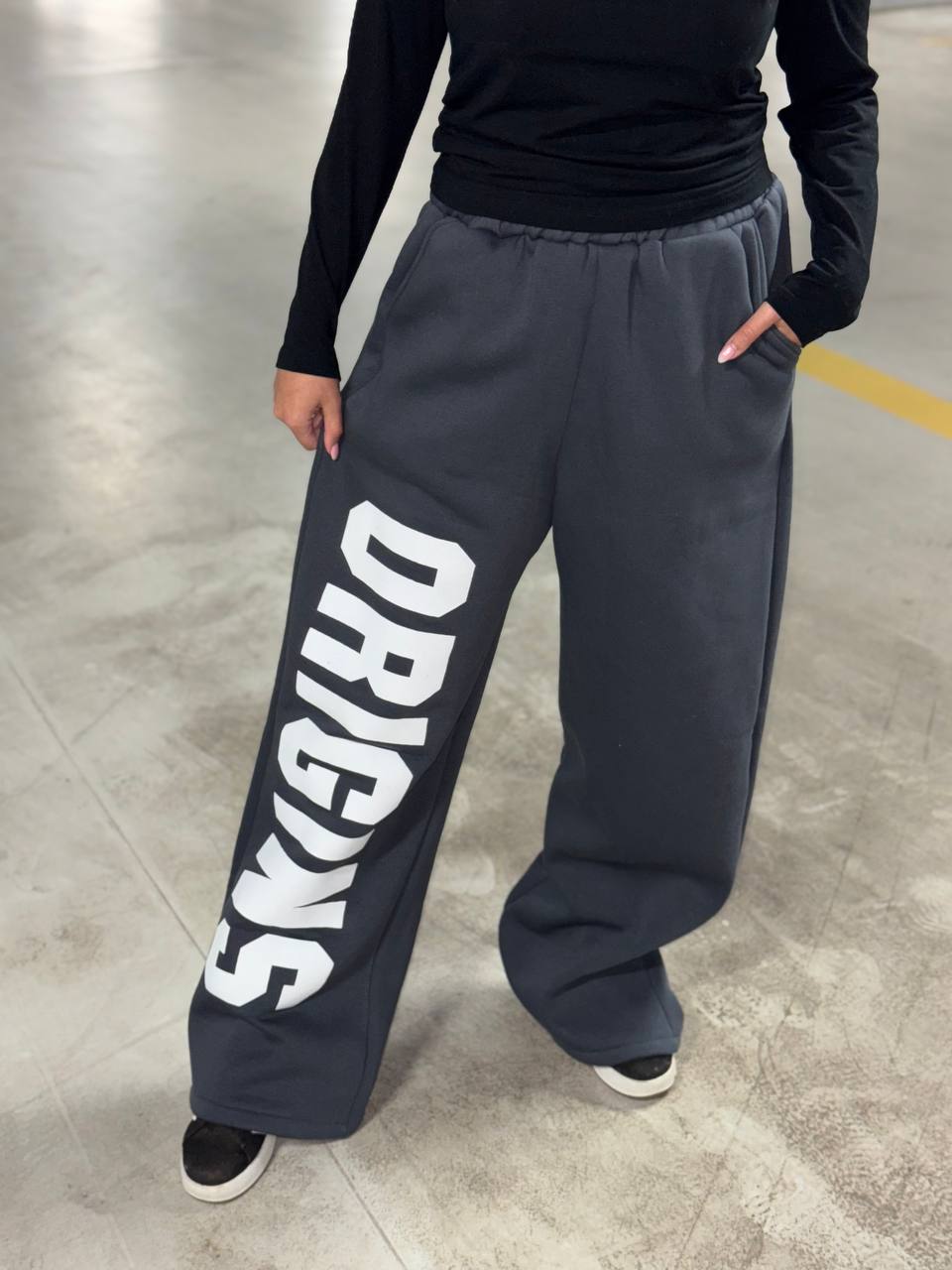 Printed oversized sweatpants