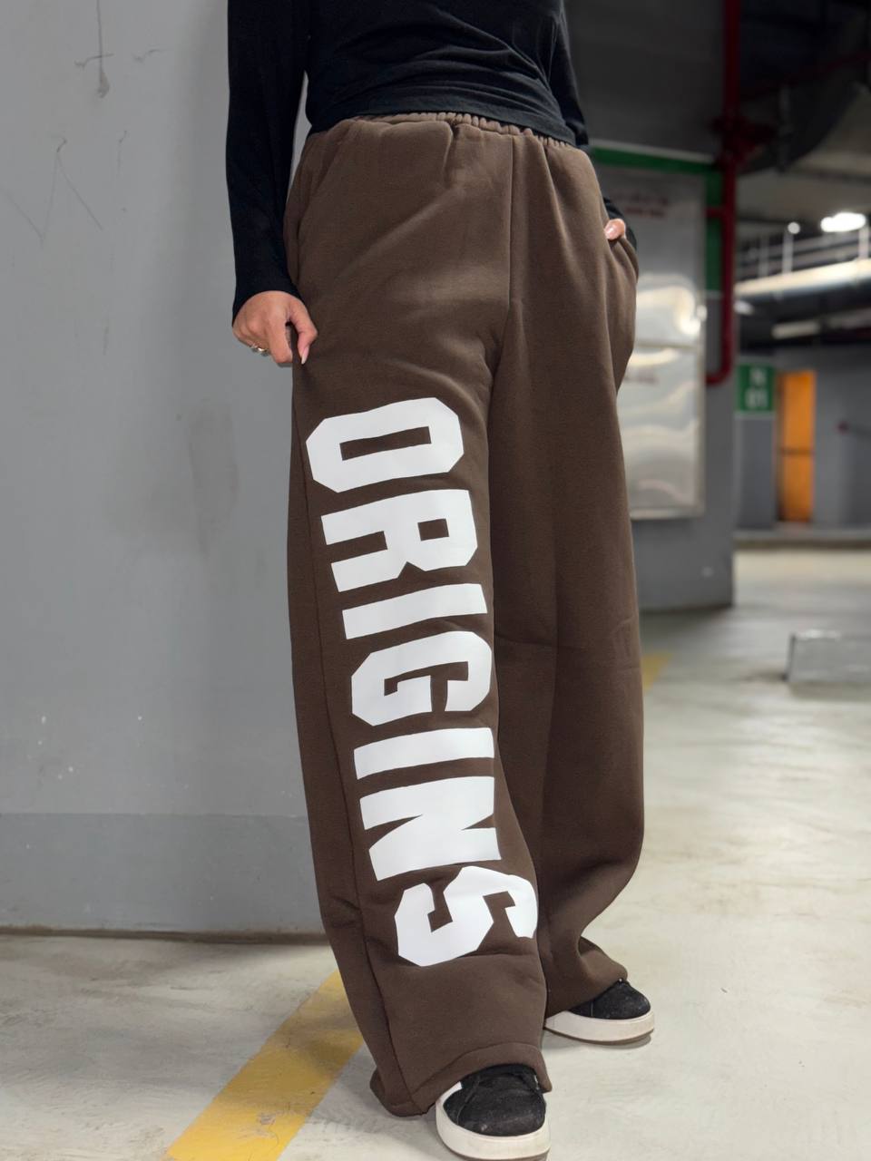 Printed oversized sweatpants