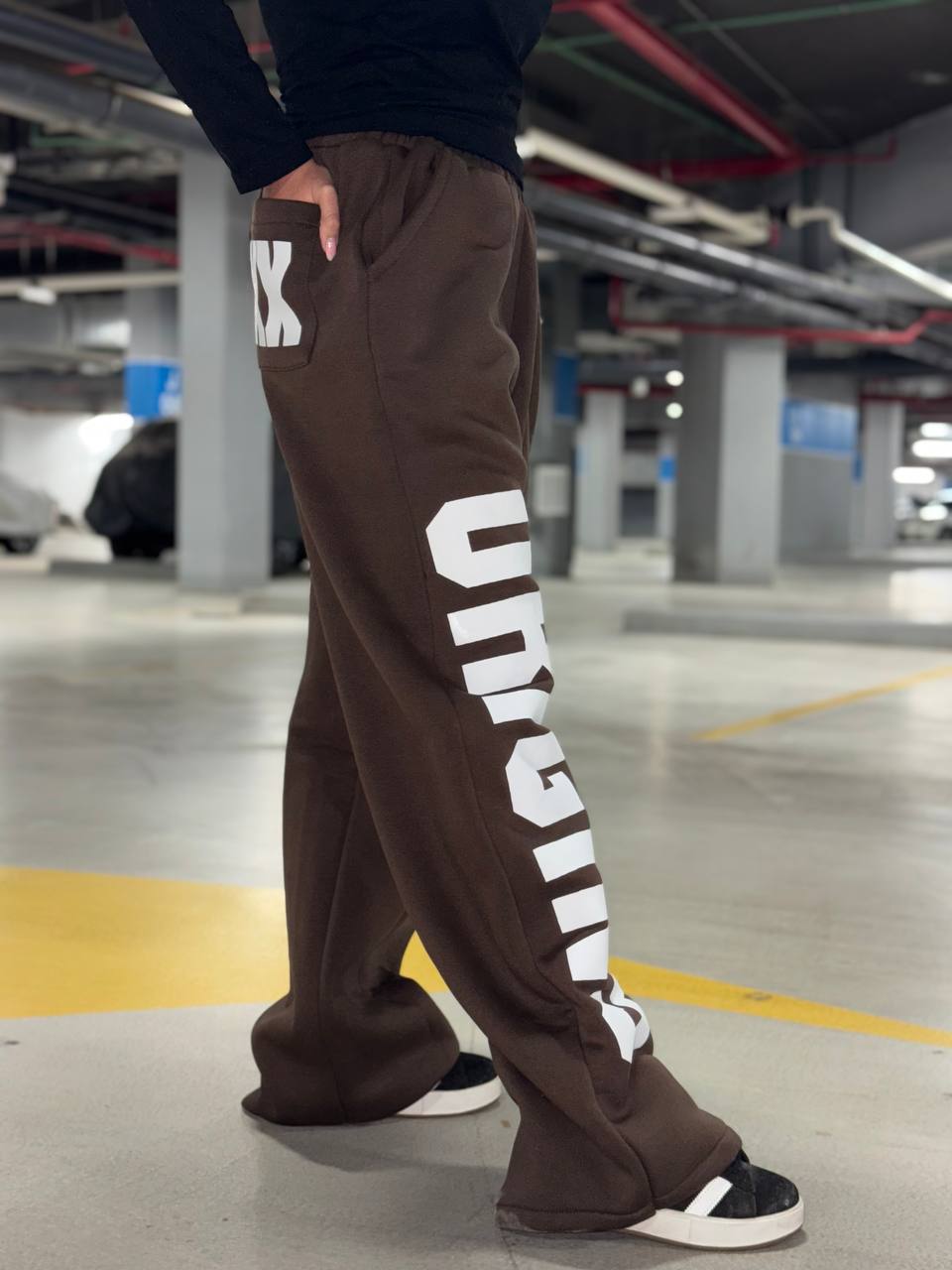 Printed oversized sweatpants