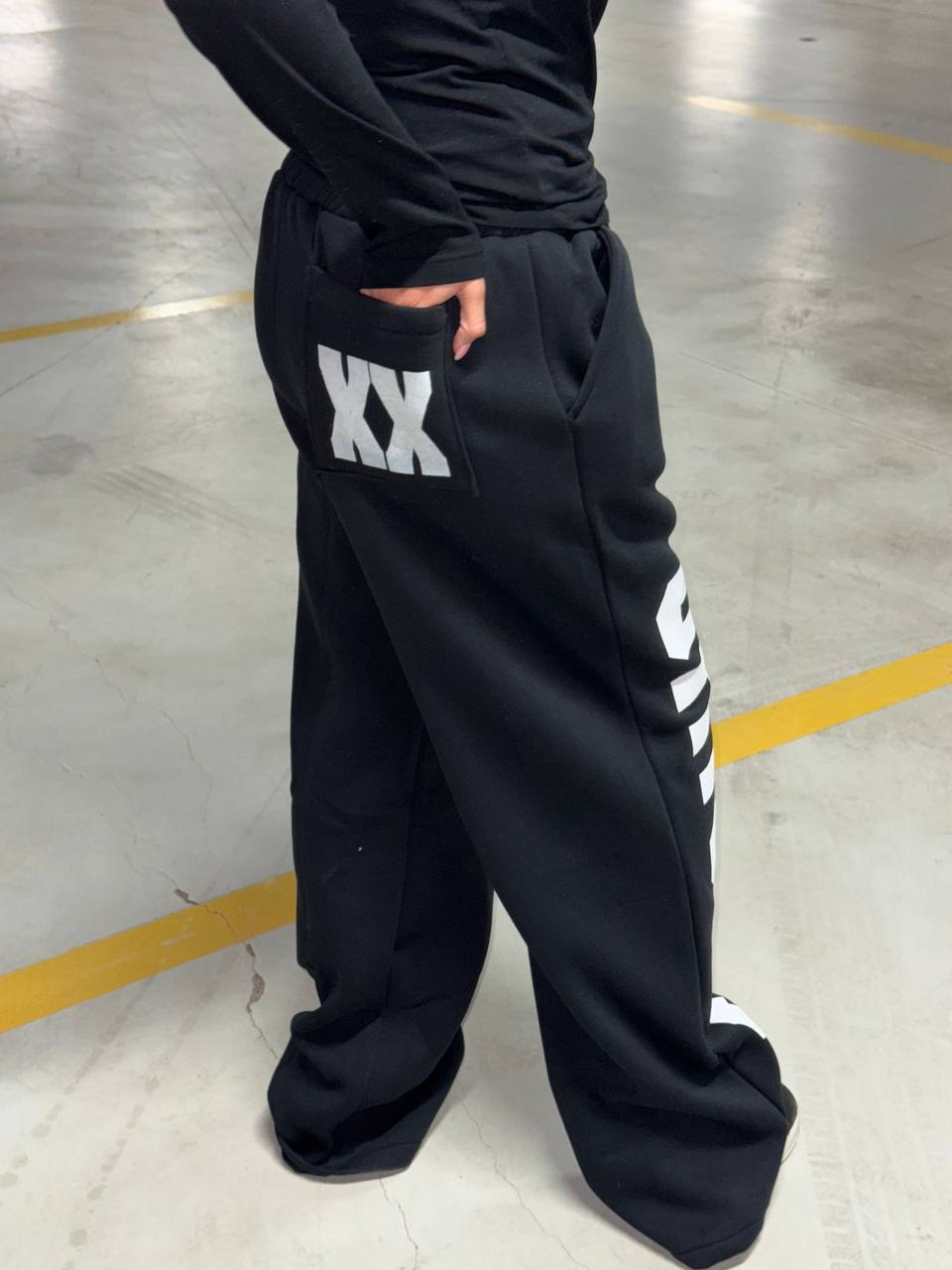 Printed oversized sweatpants